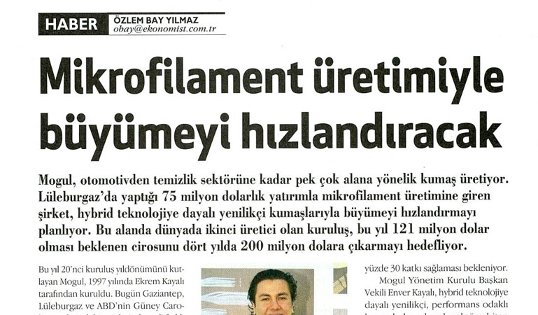 Mikrofilament üretimiyle büyümeyi hızlandıracak